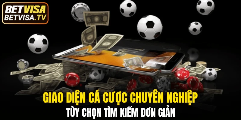 Giao diện cá cược chuyên nghiệp, tùy chọn tìm kiếm đơn giản